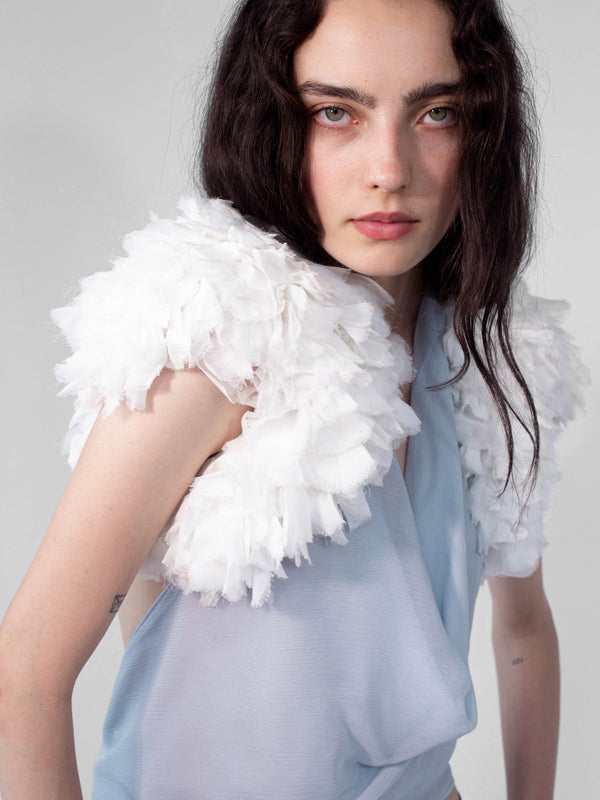 Feather Bolero - White