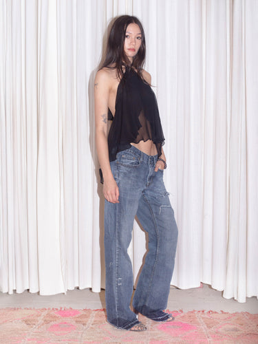 Flutter Top - Black
