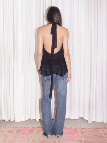 Flutter Top - Black