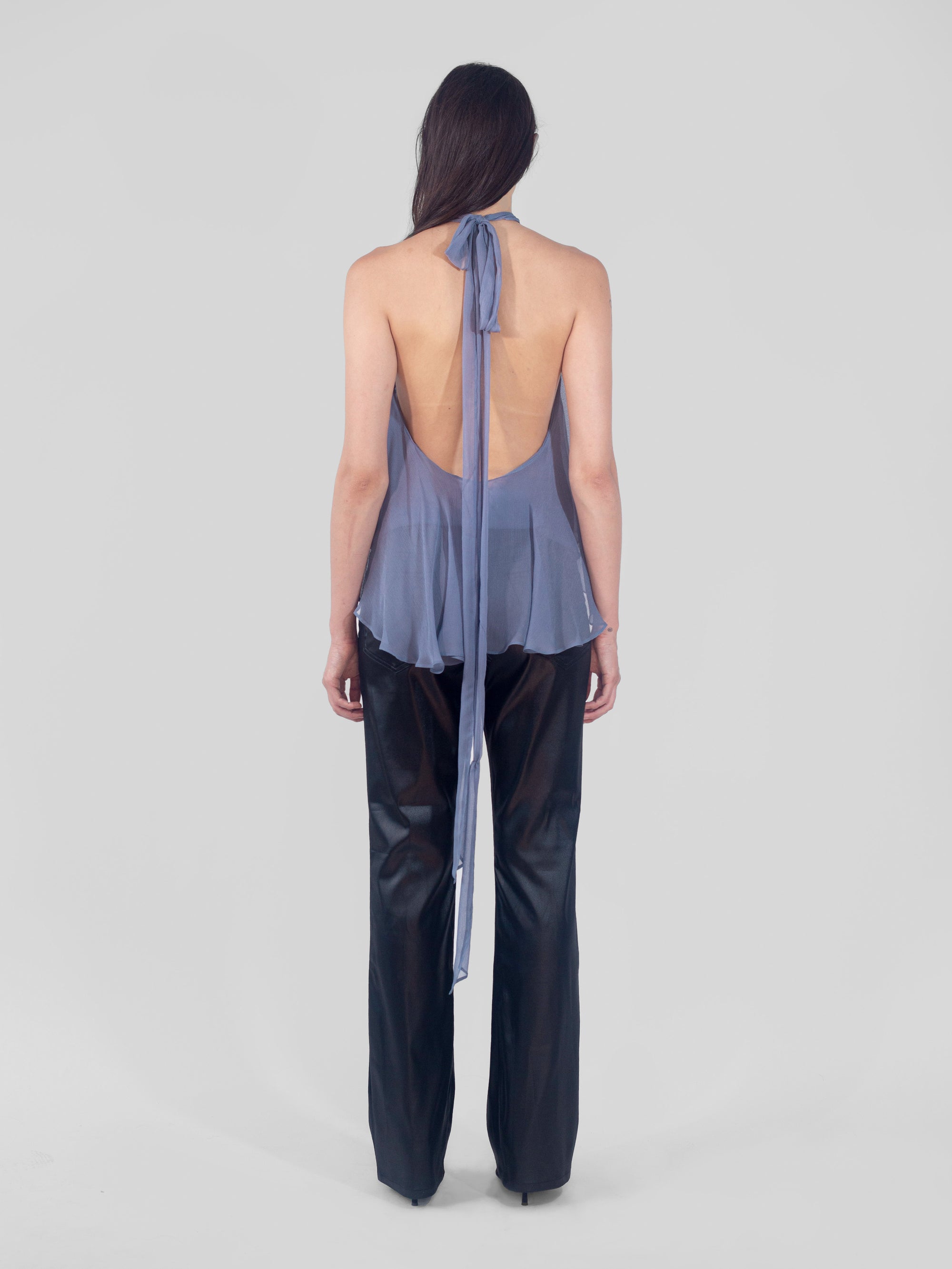 Flutter Top - Slate Blue