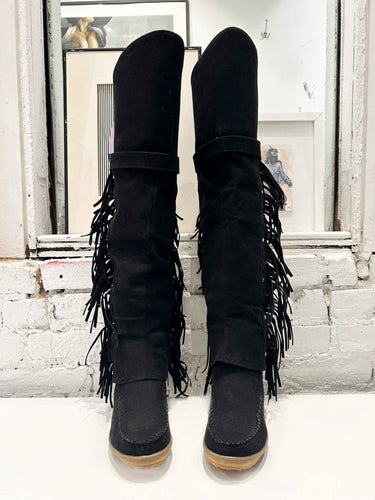 Over The Knee Tassel Boots