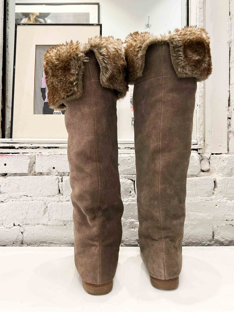 Sam Edelman Fur Top Boots