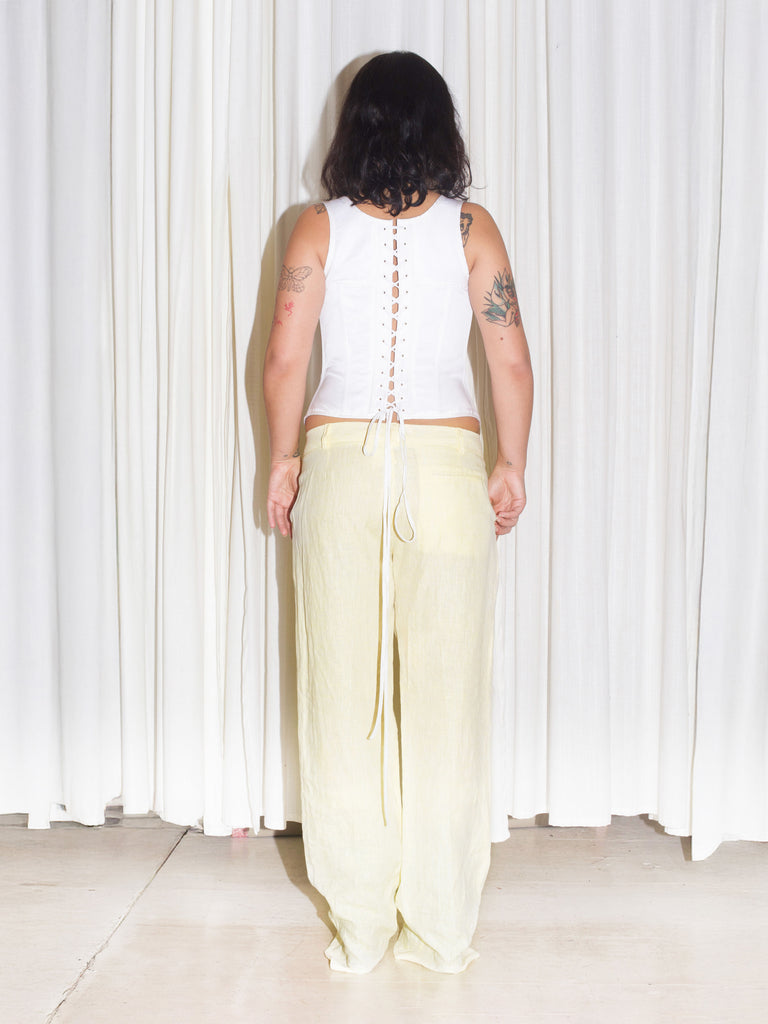 G-Pant - Yellow Linen