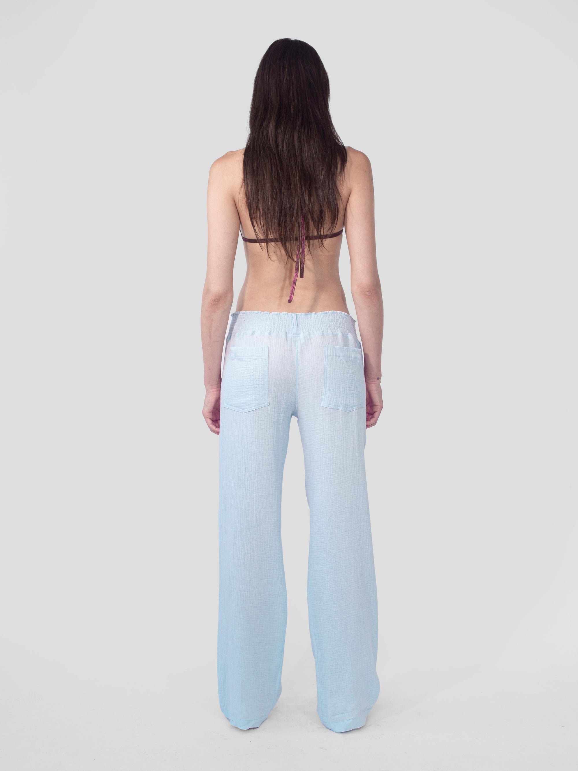 Gauze Pants - Baby Blue