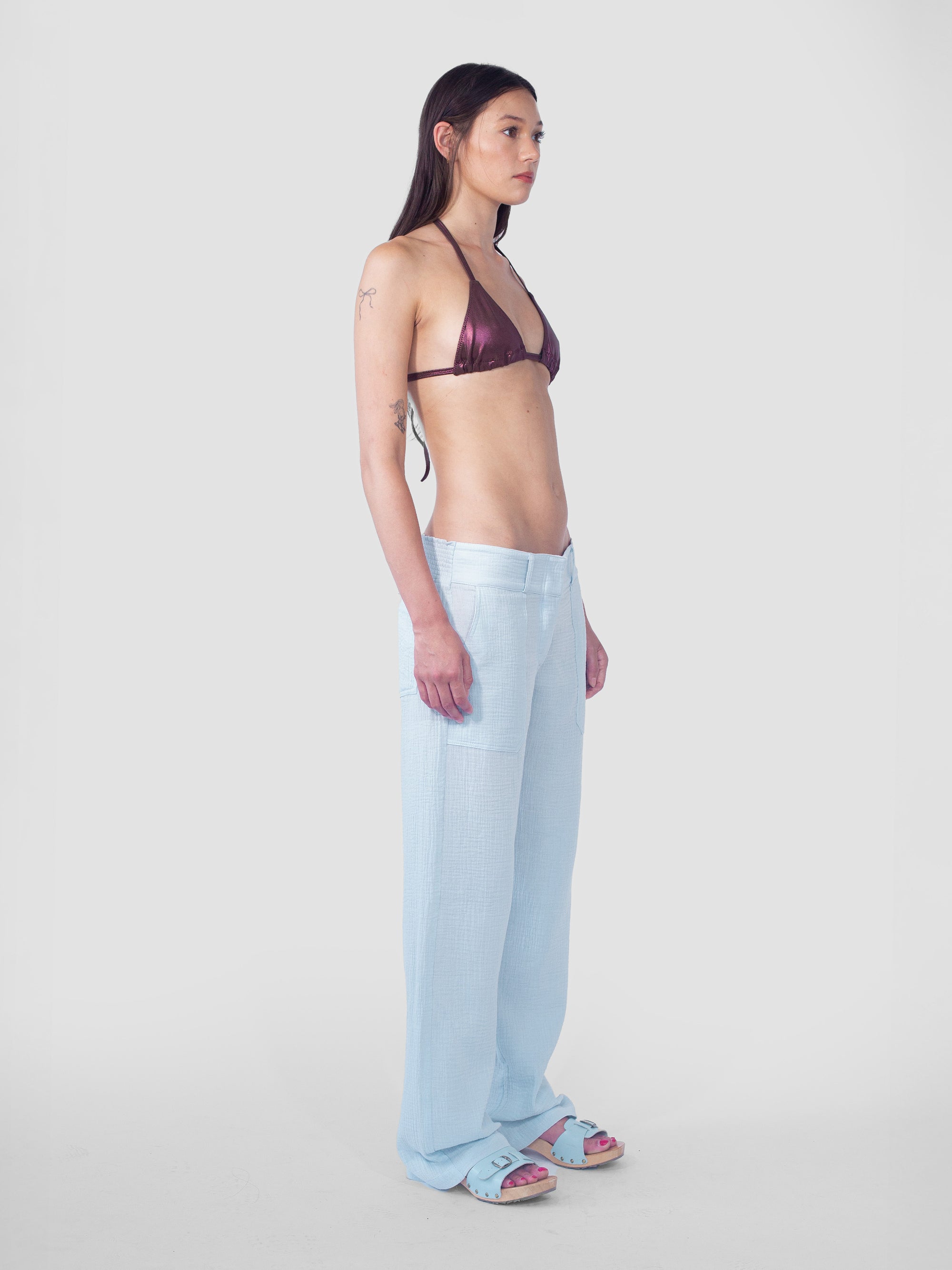 Gauze Pants - Baby Blue