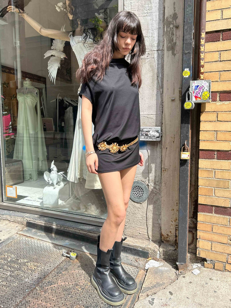 Vintage Gold Sunflower Belt