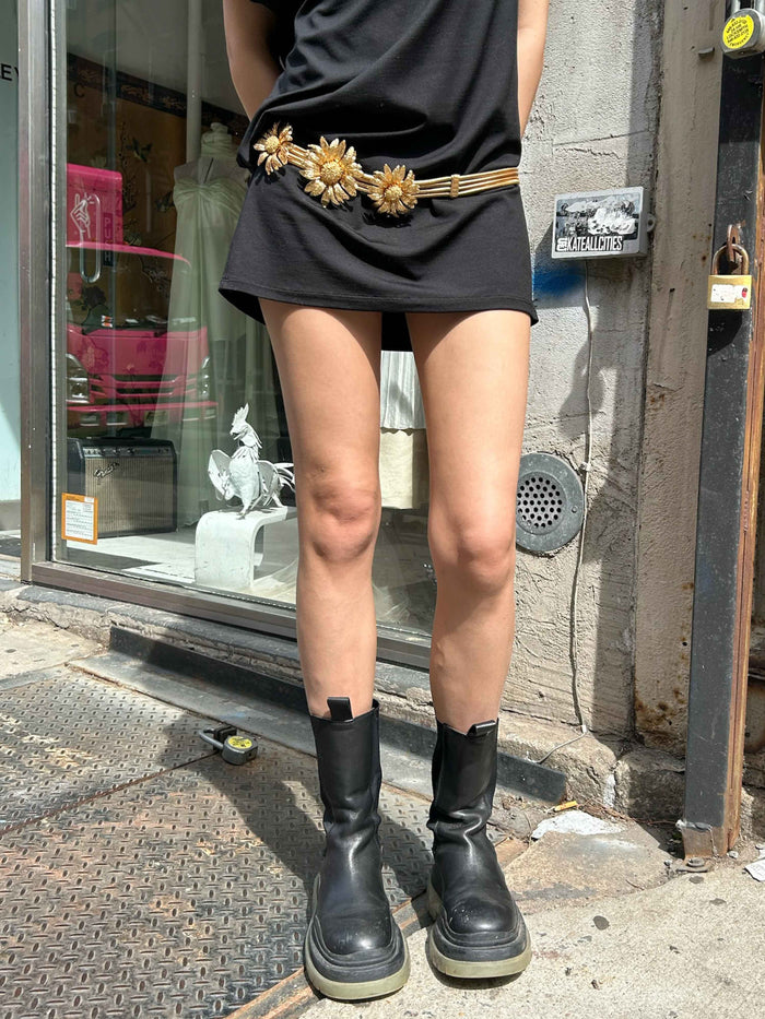 Vintage Gold Sunflower Belt