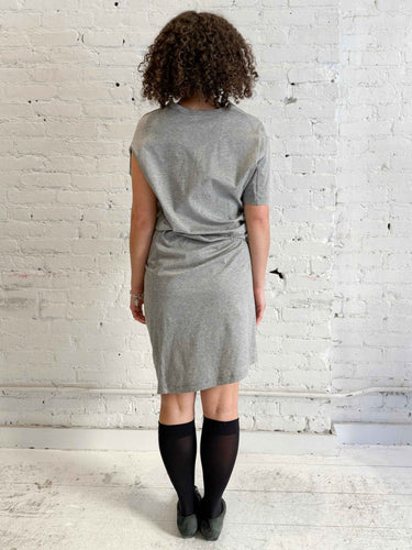 Fog Draped Shirt Dress