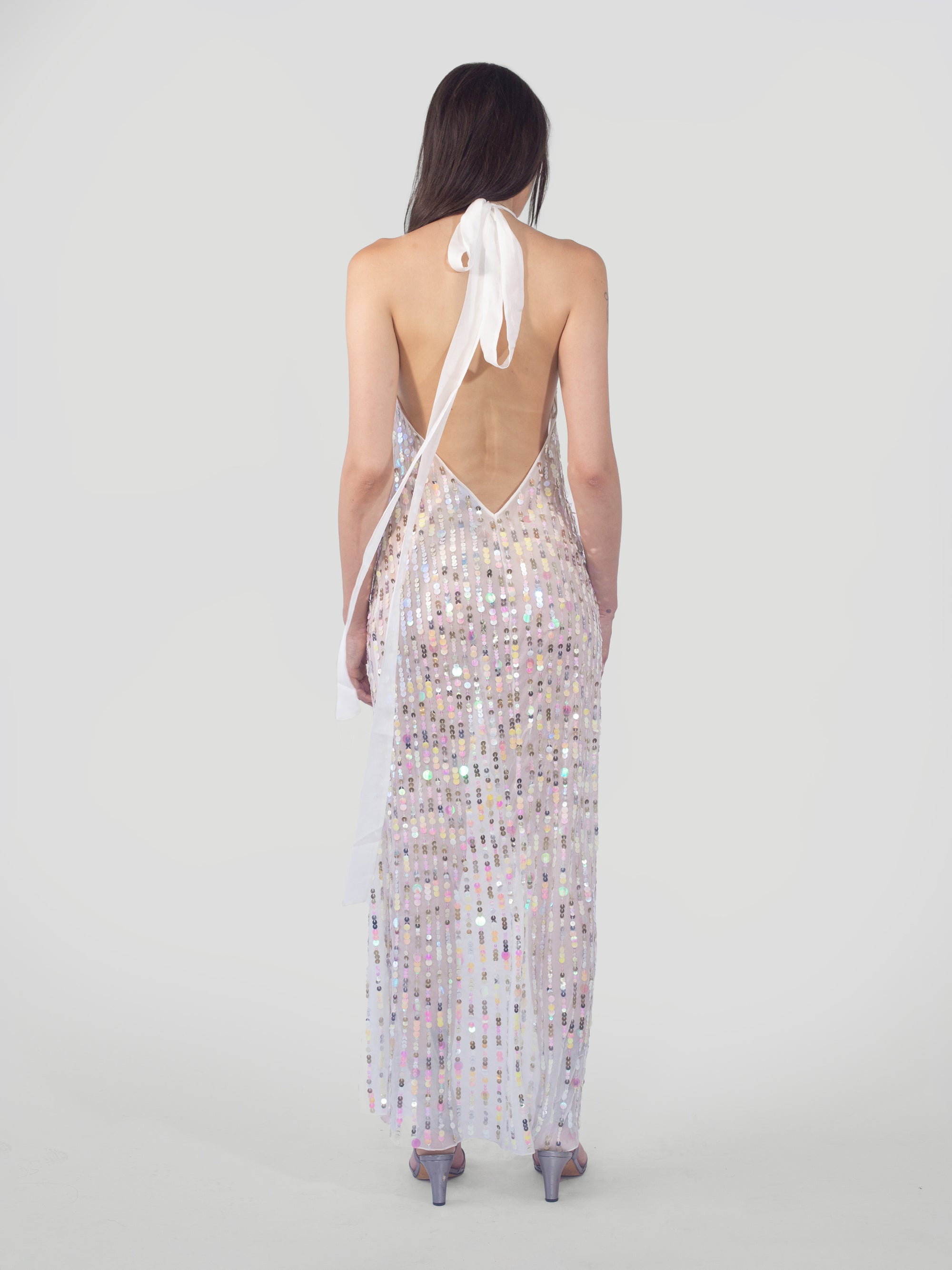 Harmony Dress - White Sequin