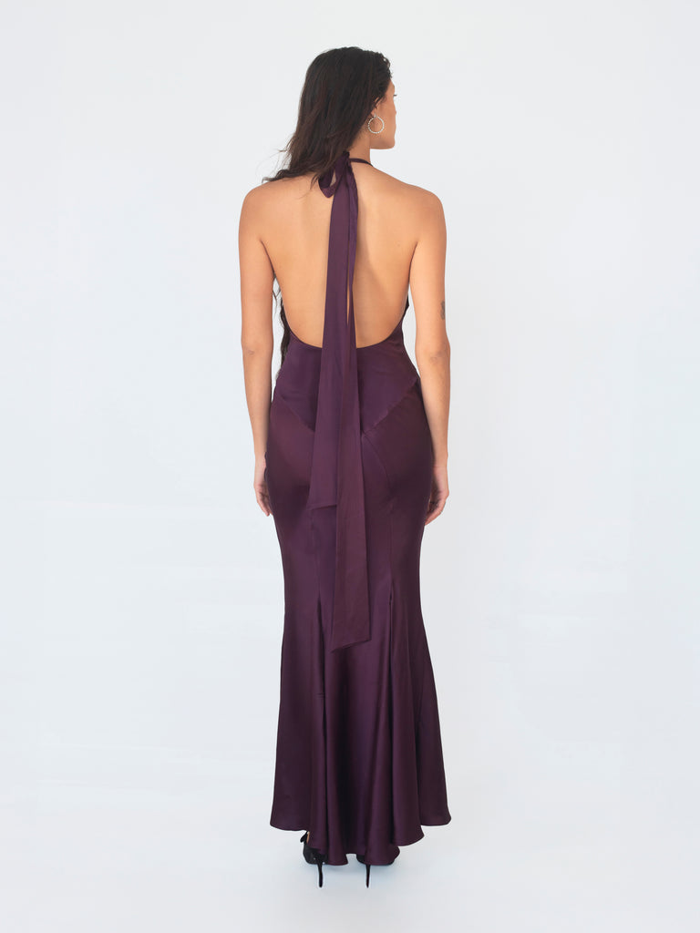 Hollywood Gown - Plum