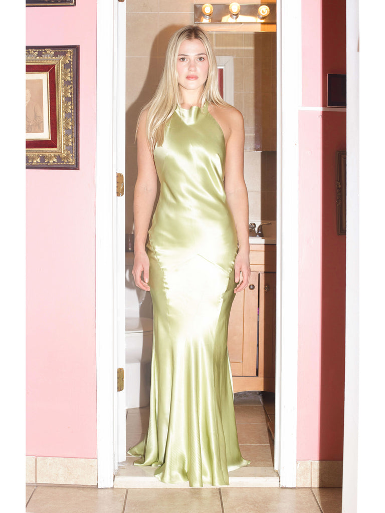 Hollywood Gown - Lime Green