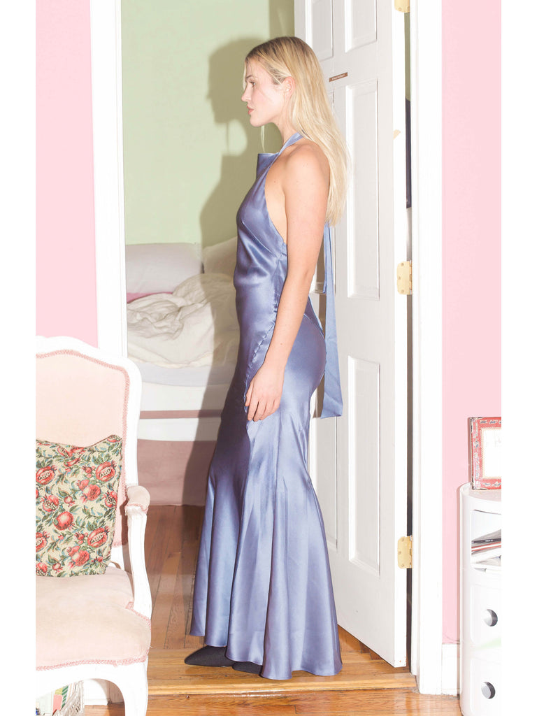 Hollywood Gown - Slate Blue