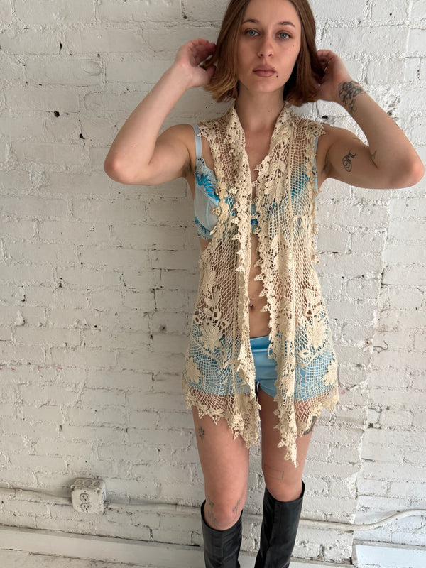 Vintage Crochet Vest