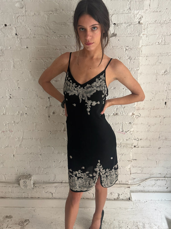 Vintage Black Lace Dress