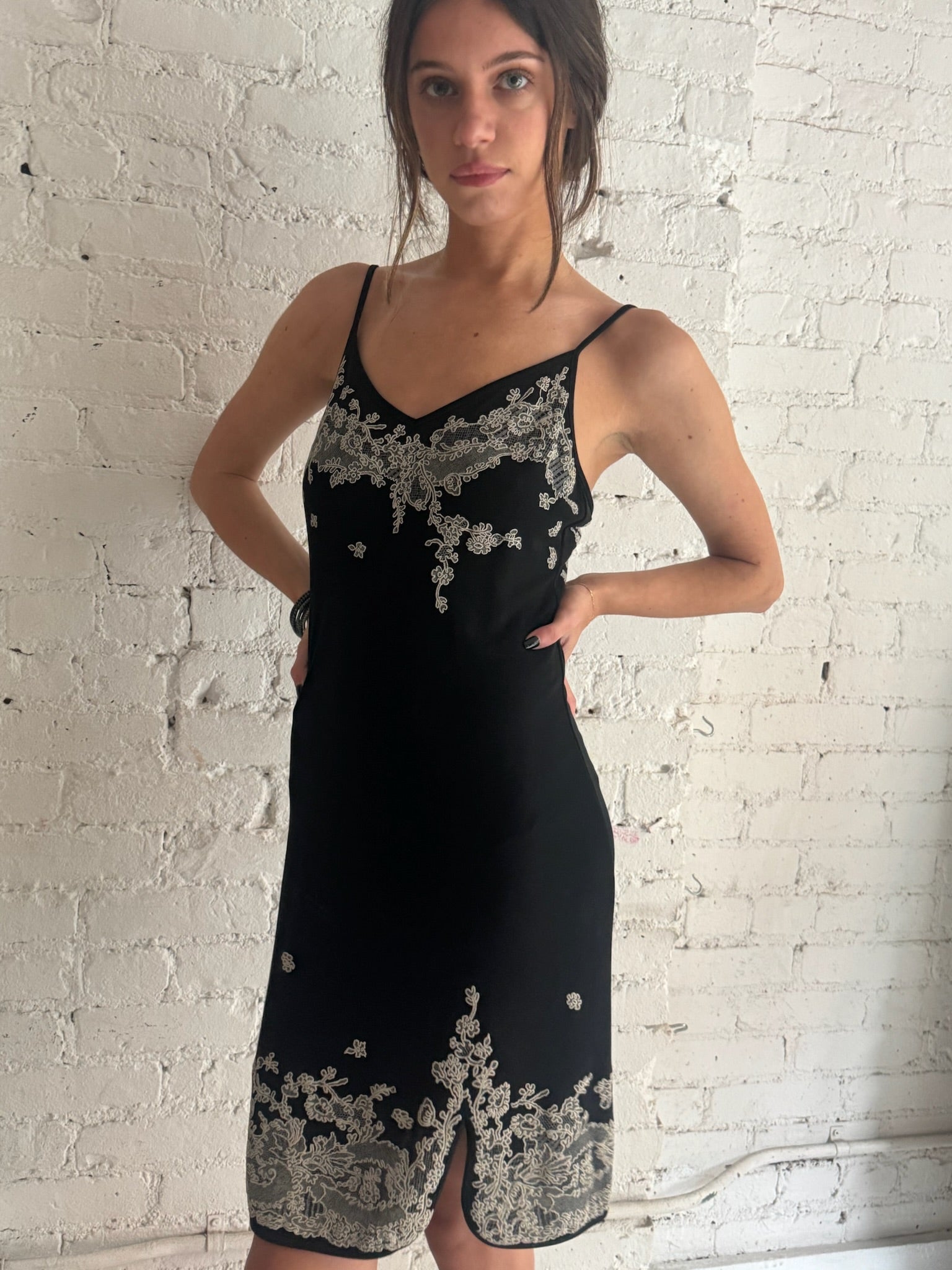 Vintage Black Lace Dress