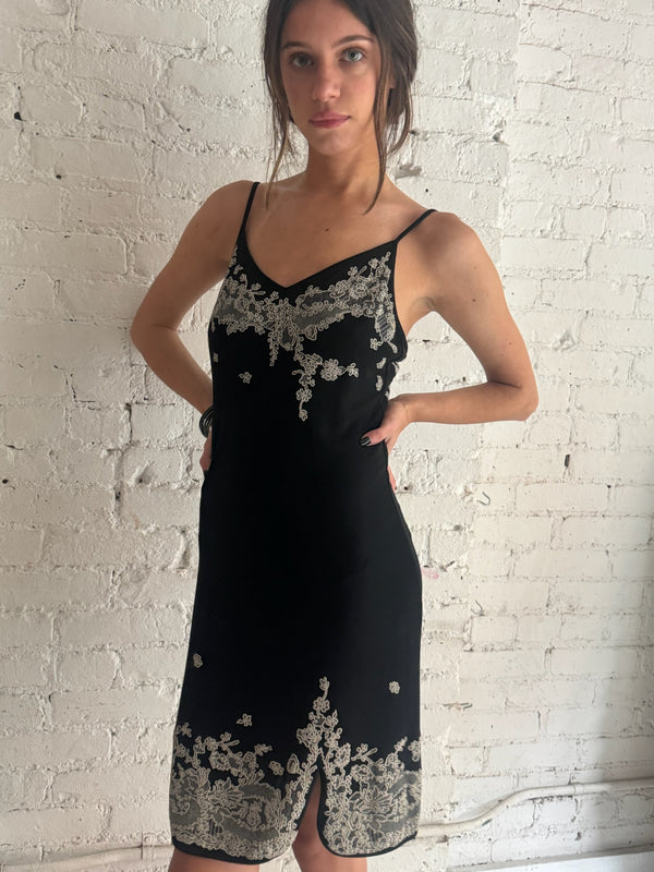 Vintage Black Lace Dress