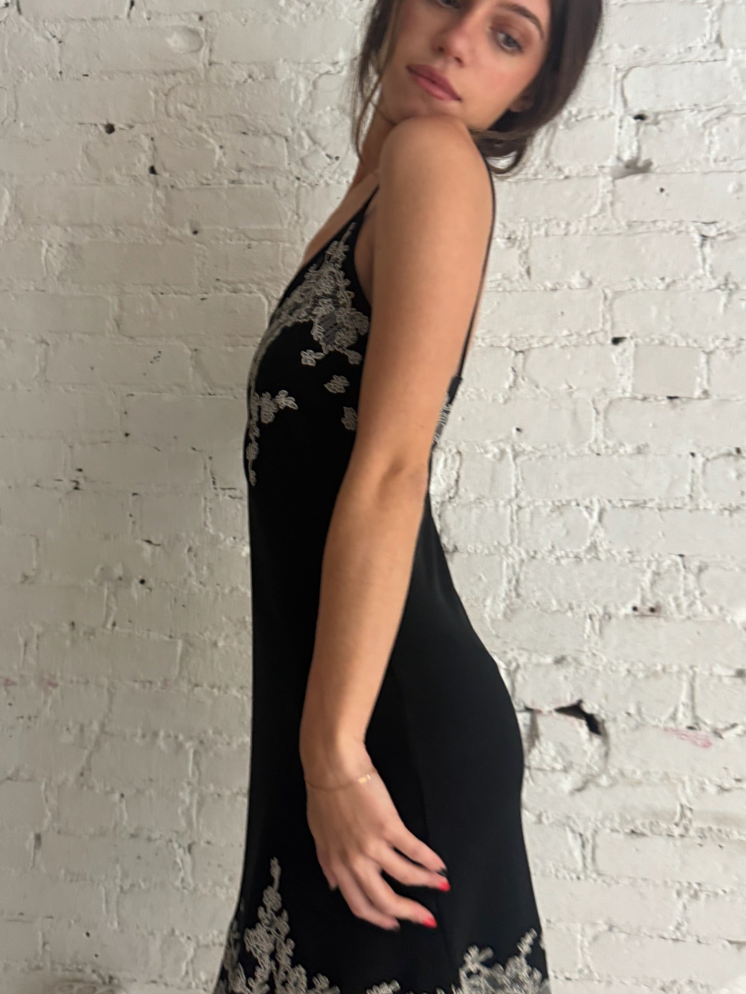 Vintage Black Lace Dress