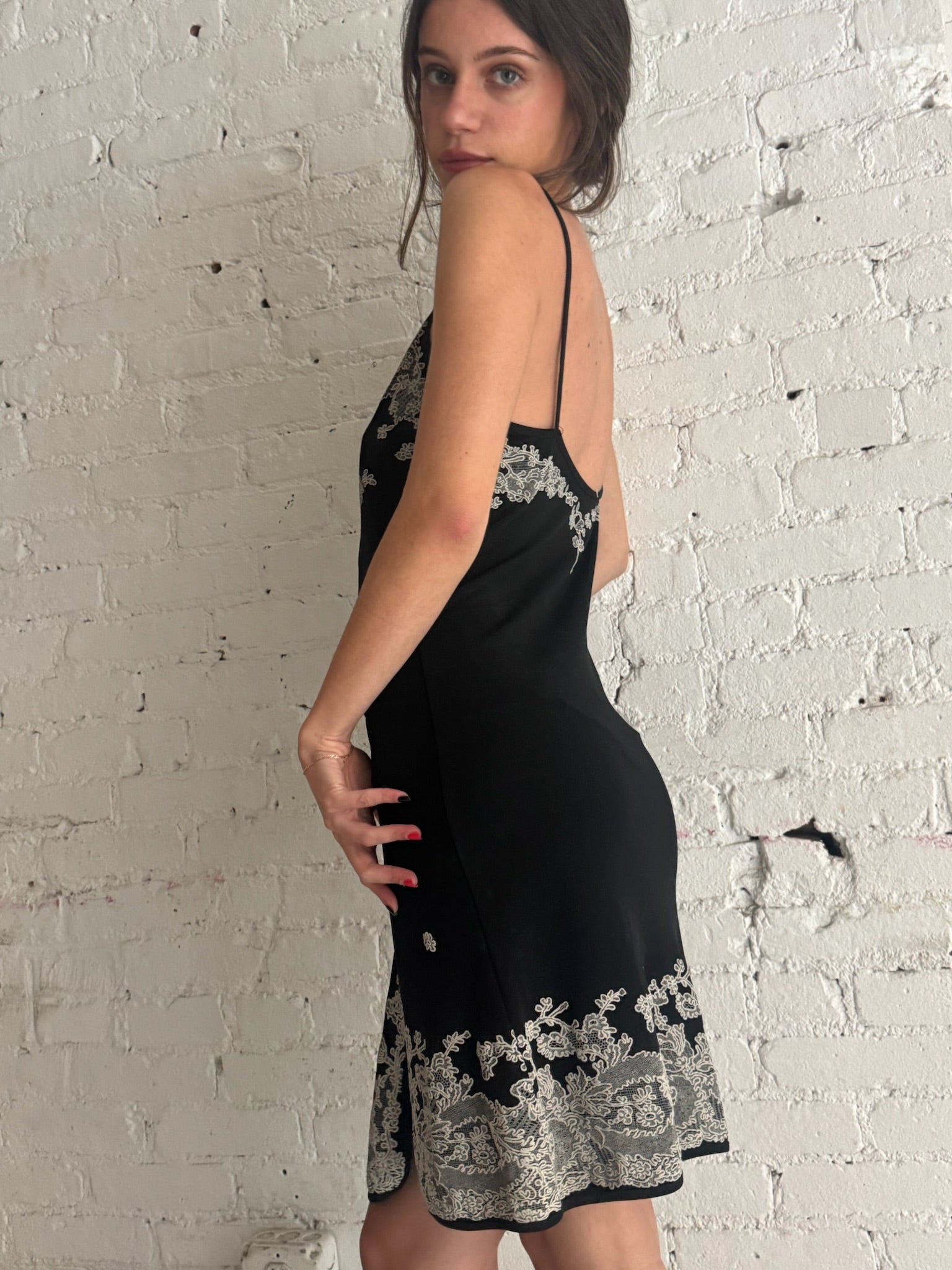 Vintage Black Lace Dress