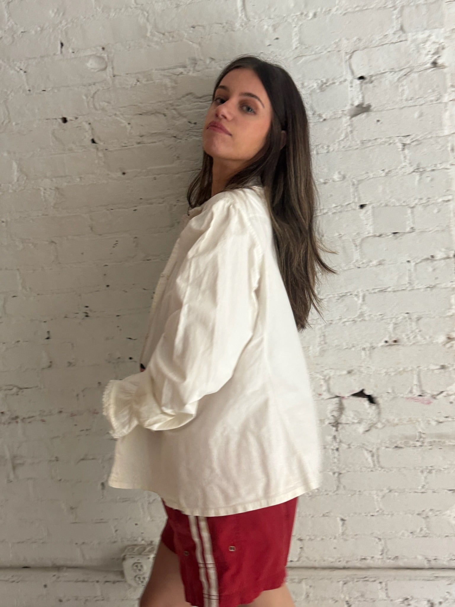 Vintage Antique Cotton Button Up