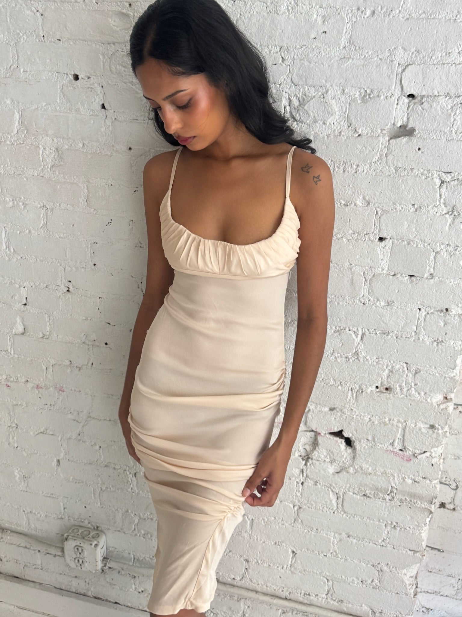 Pocketbook Dress - Cream