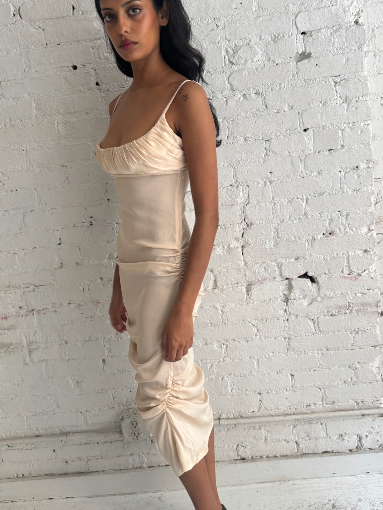 Pocketbook Dress - Cream