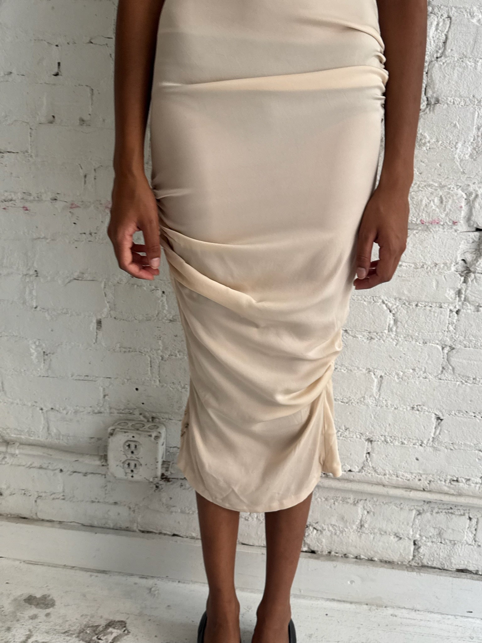 Pocketbook Dress - Cream