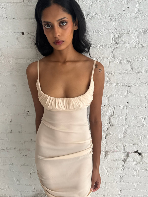 Pocketbook Dress - Cream