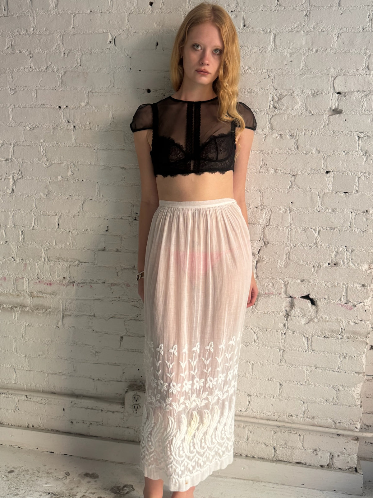 Vintage Antique Cotton Skirt