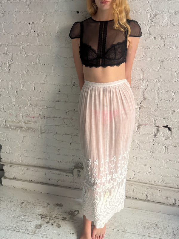Vintage Antique Cotton Skirt