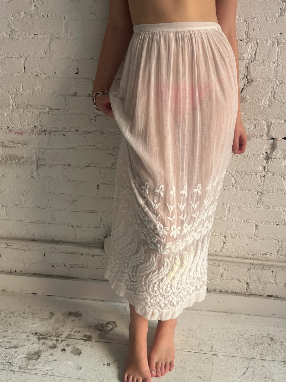 Vintage Antique Cotton Skirt