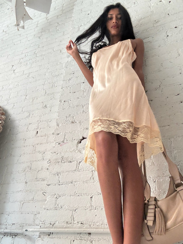 Vintage Peach Slip Dress