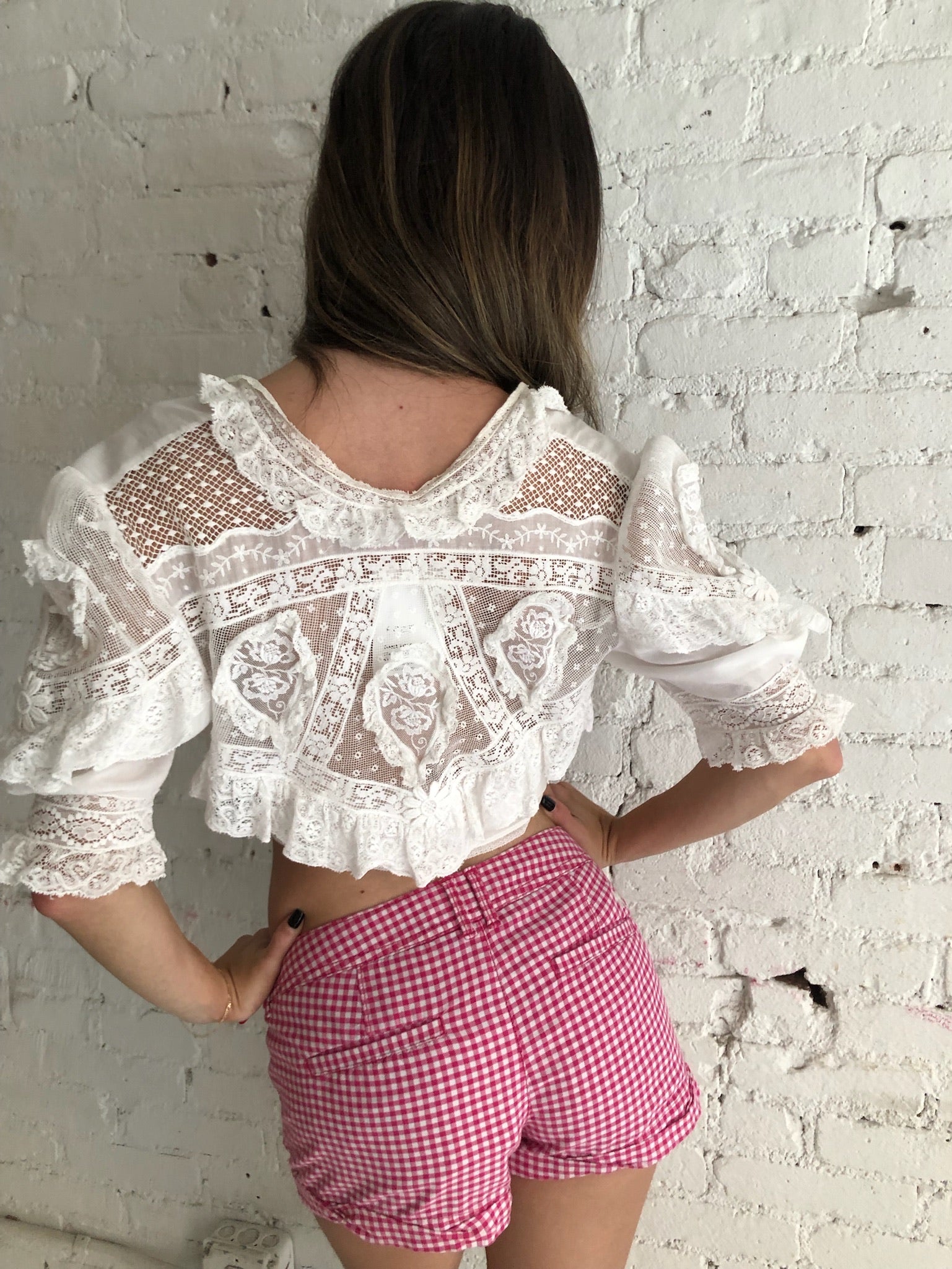Vintage Crochet Crop Top