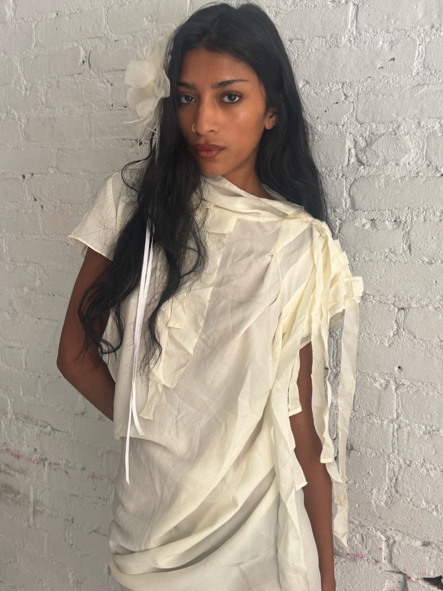 Vintage Draped Mini Dress
