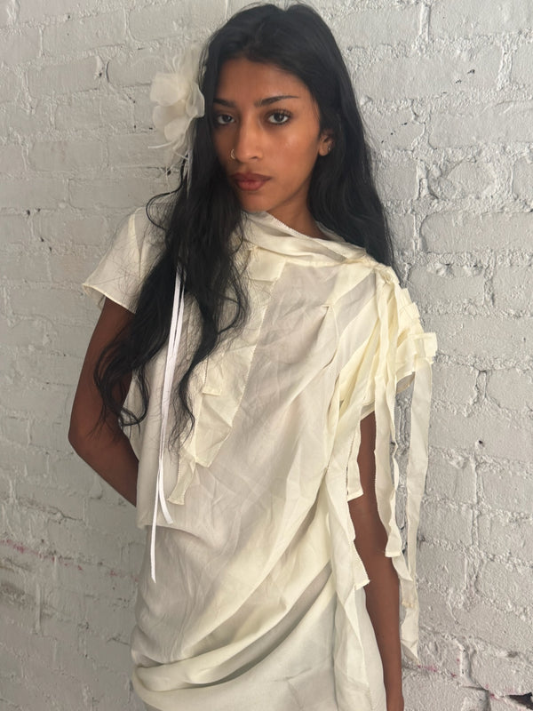 Vintage Draped Mini Dress