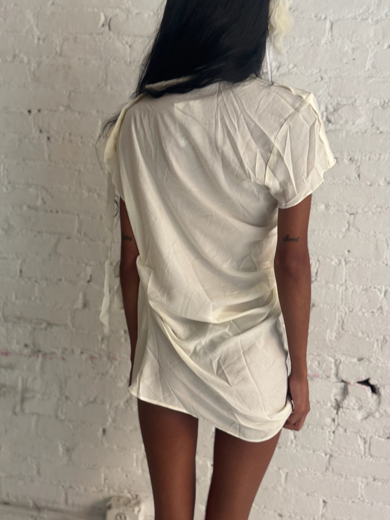 Vintage Draped Mini Dress