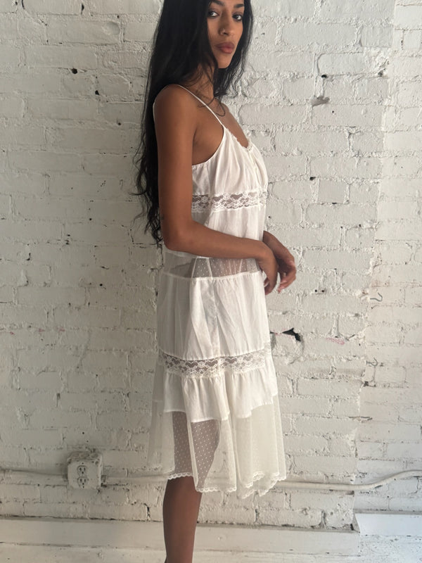 Vintage Lace Bow Dress