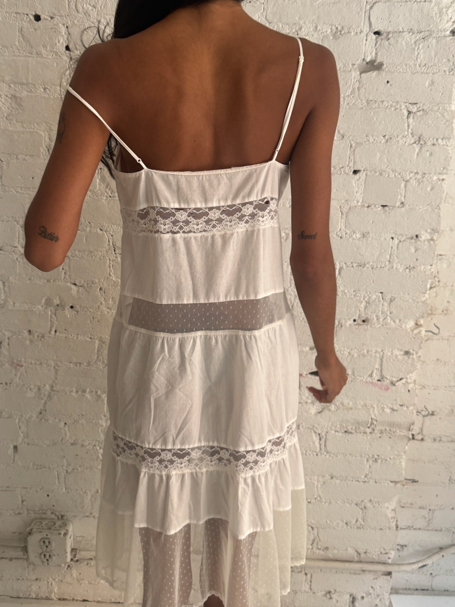 Vintage Lace Bow Dress