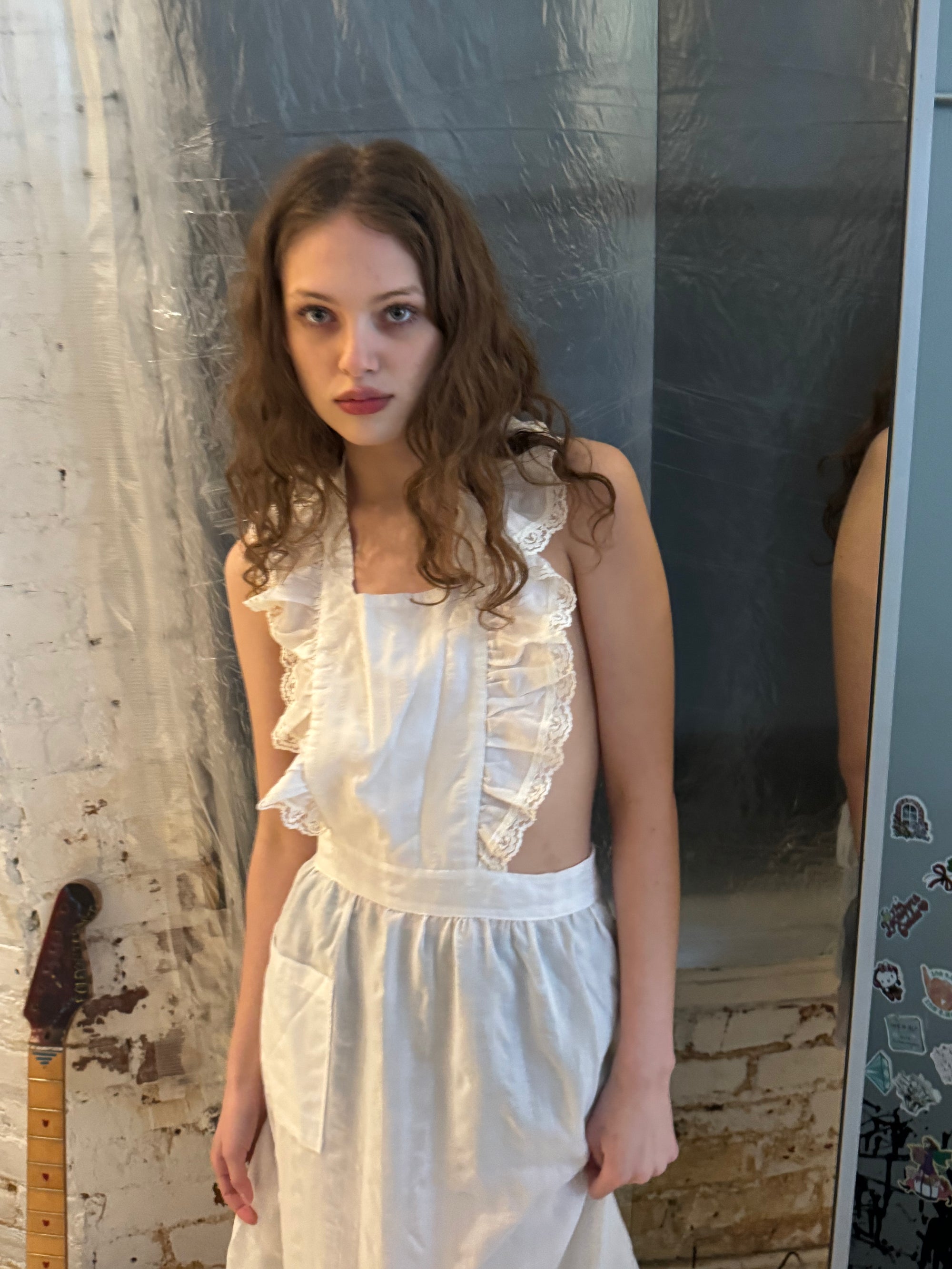 Vintage White Apron Dress