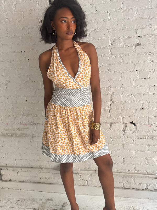 Vintage Daisy Apron Dress