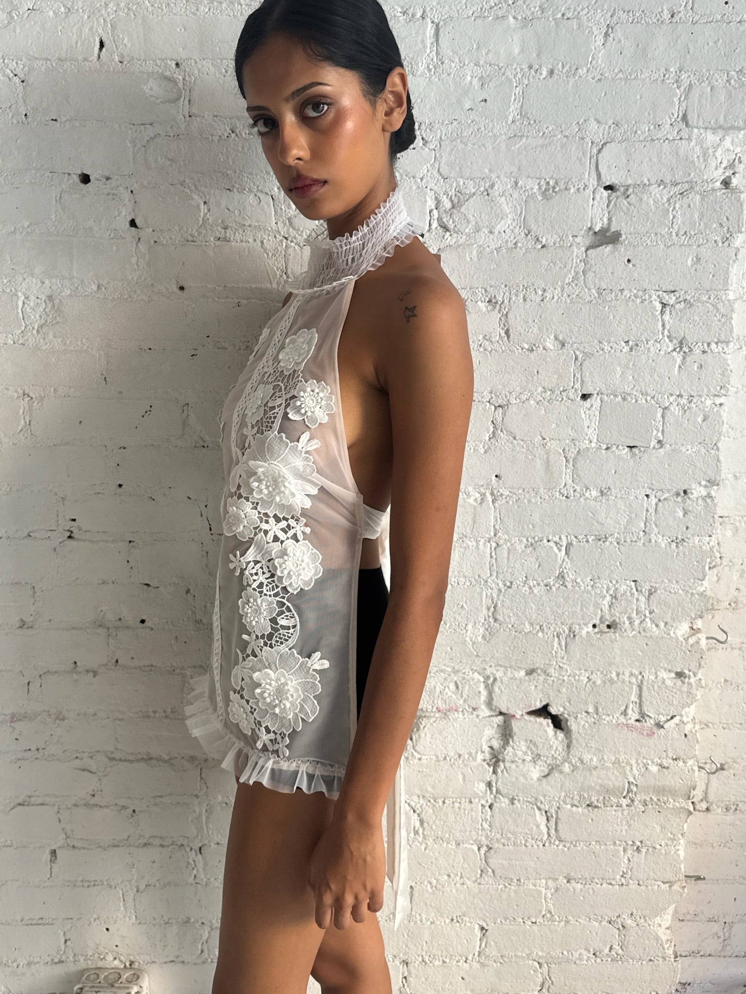 Lace Dev Top - White
