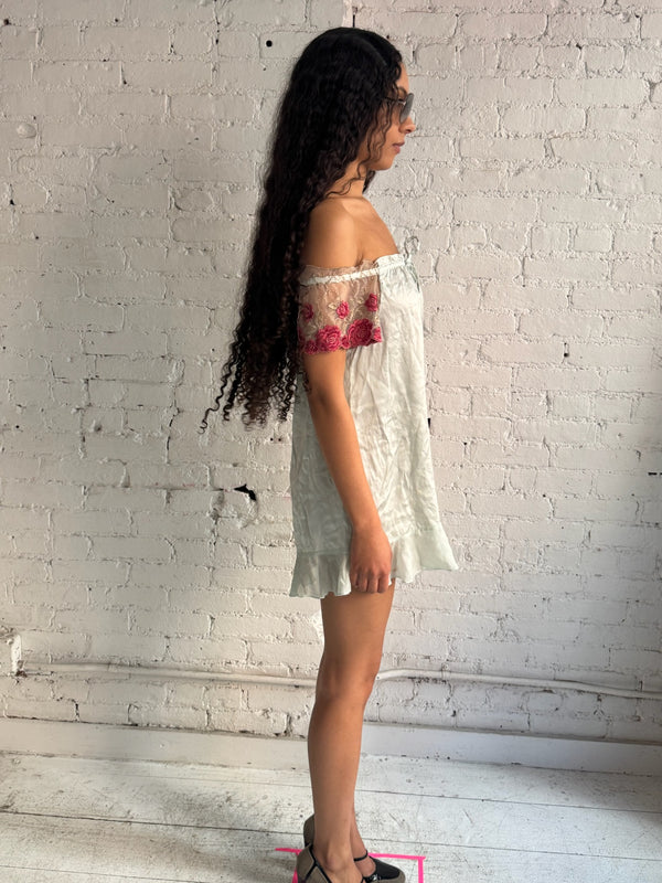 Vintage Silk Babydoll Dress