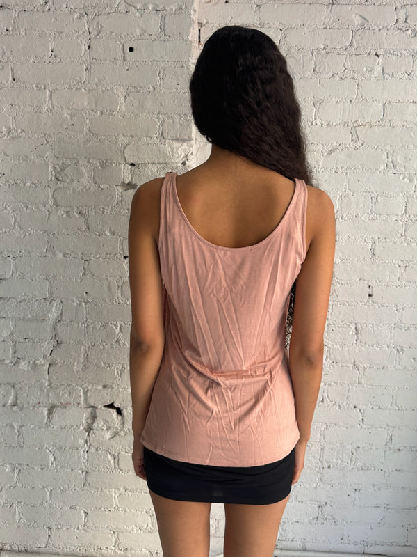 Vintage Mauve Beaded Tank