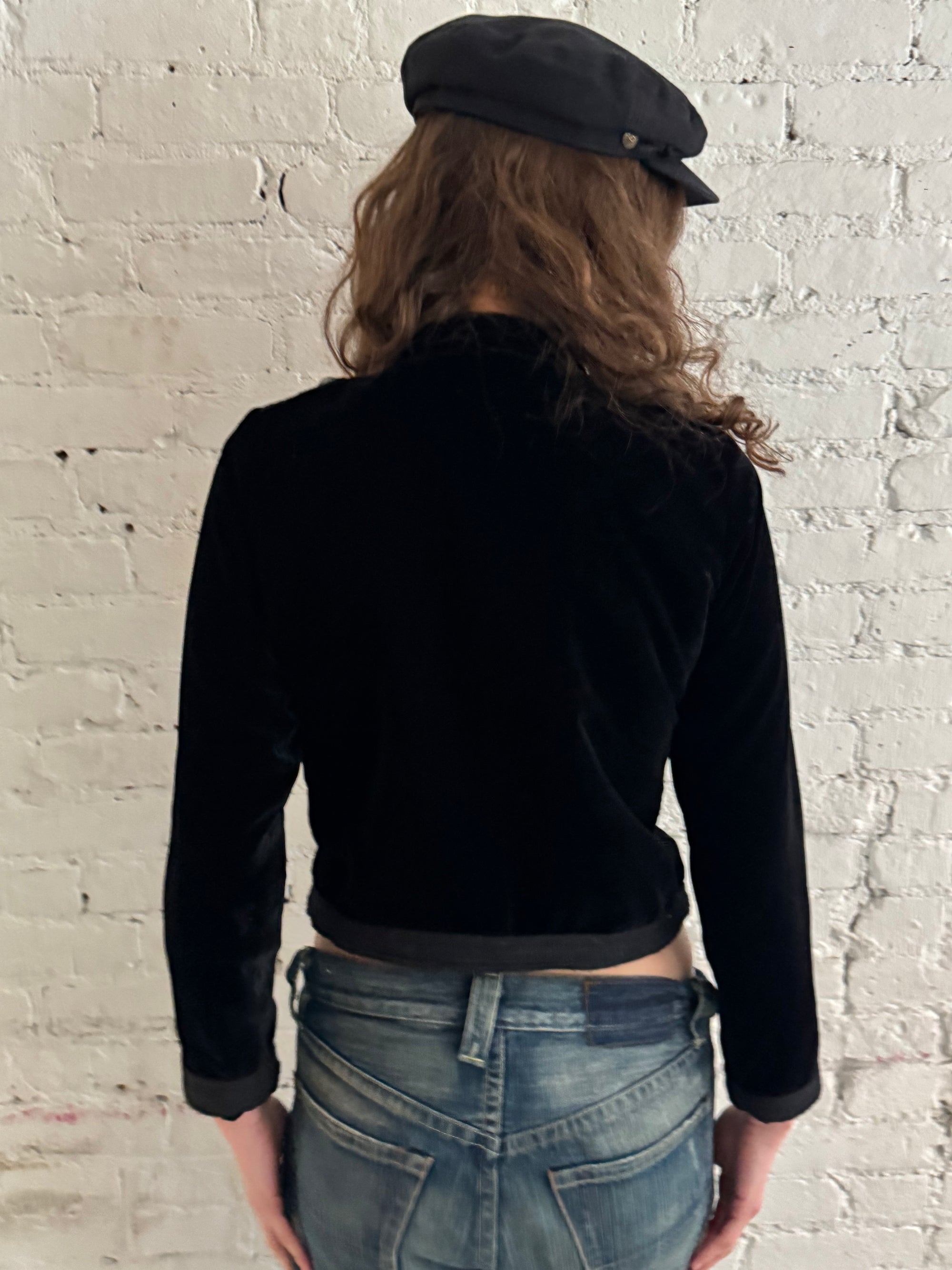 Vintage Velvet Militant Jacket