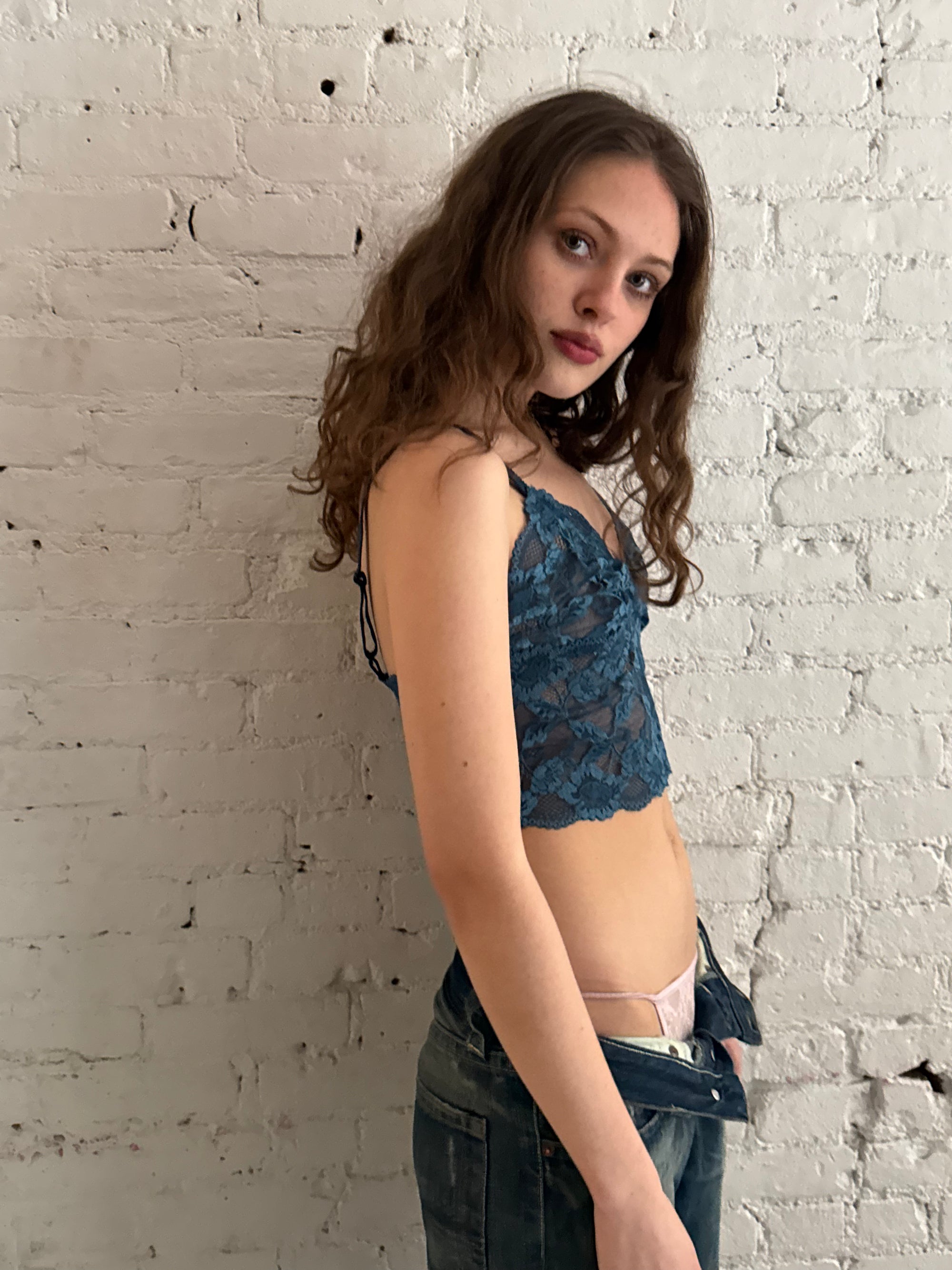Vintage Blue Lace Tank