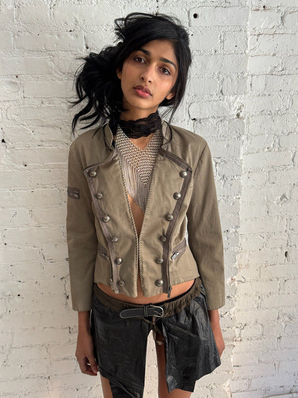 Vintage BCBG Militant Jacket