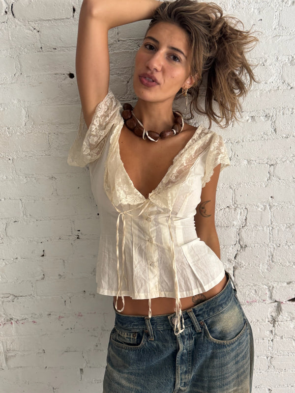 Vintage Antique Bodice Top