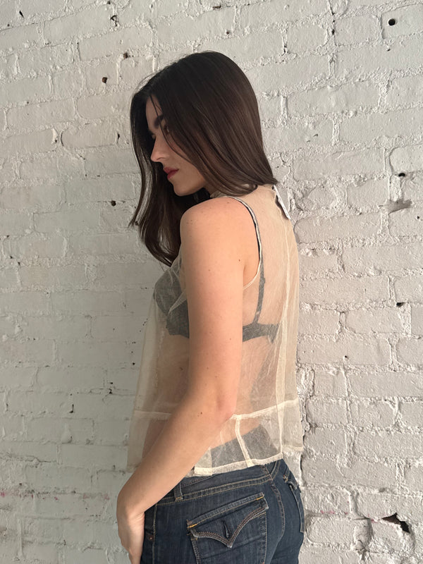 Vintage Antique Sheer Top