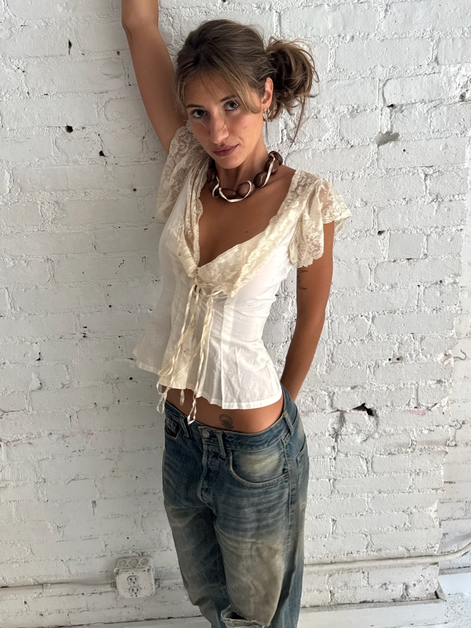 Vintage Antique Bodice Top