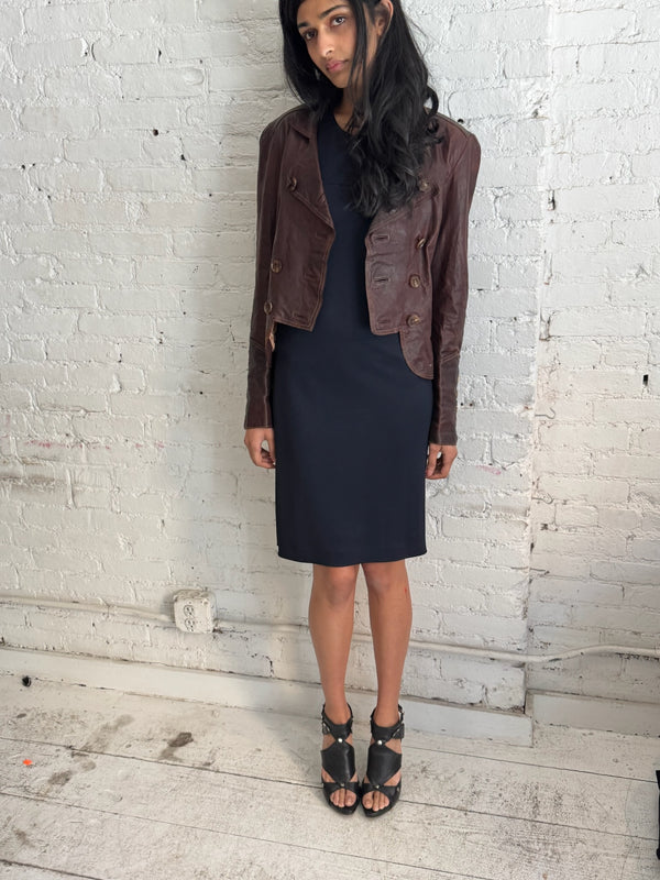 Vintage Brown Leather Jacket