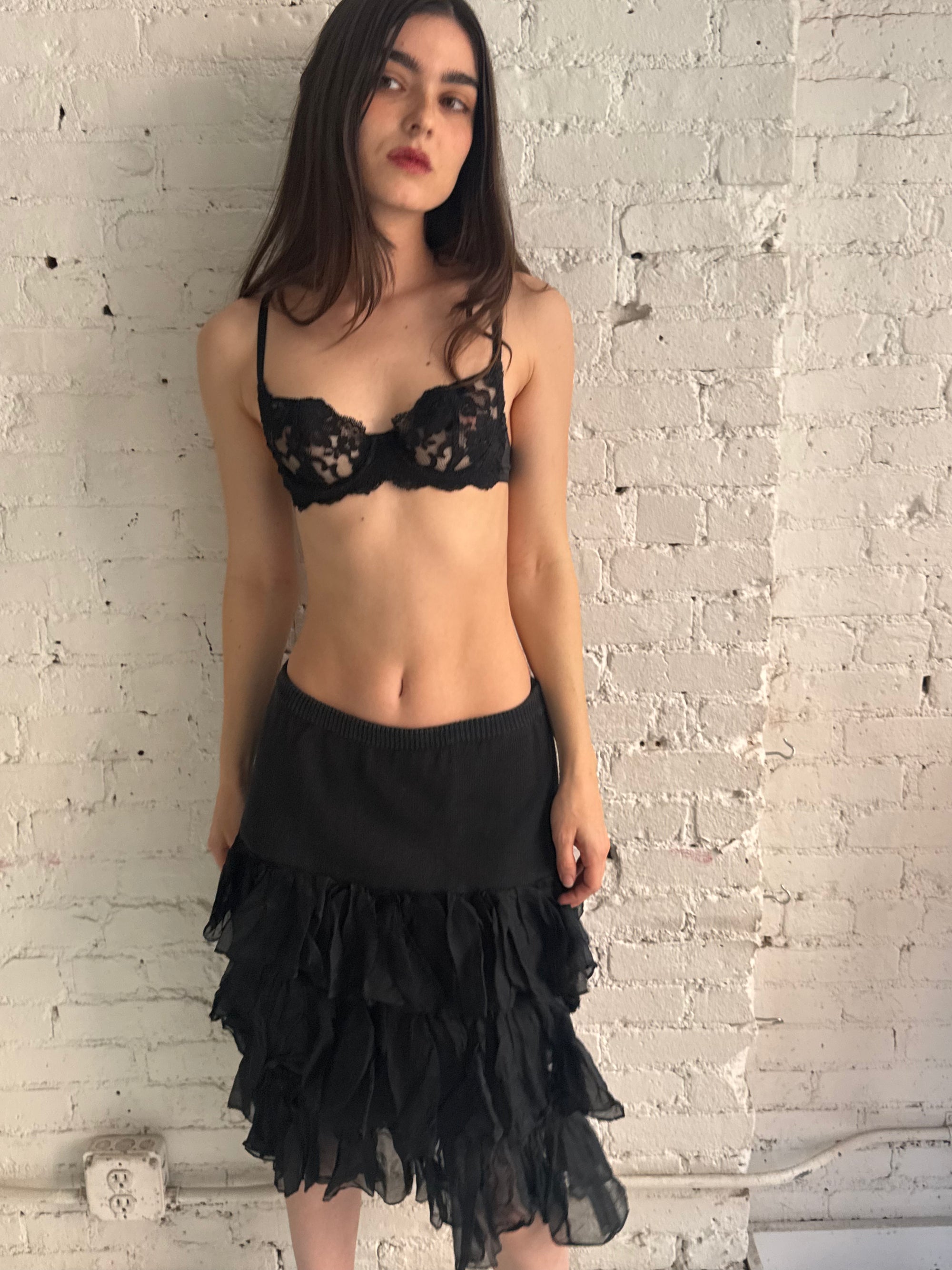 Vintage Ruffled Skirt
